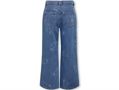 Kids ONLY medium blue denim smile wide jeans